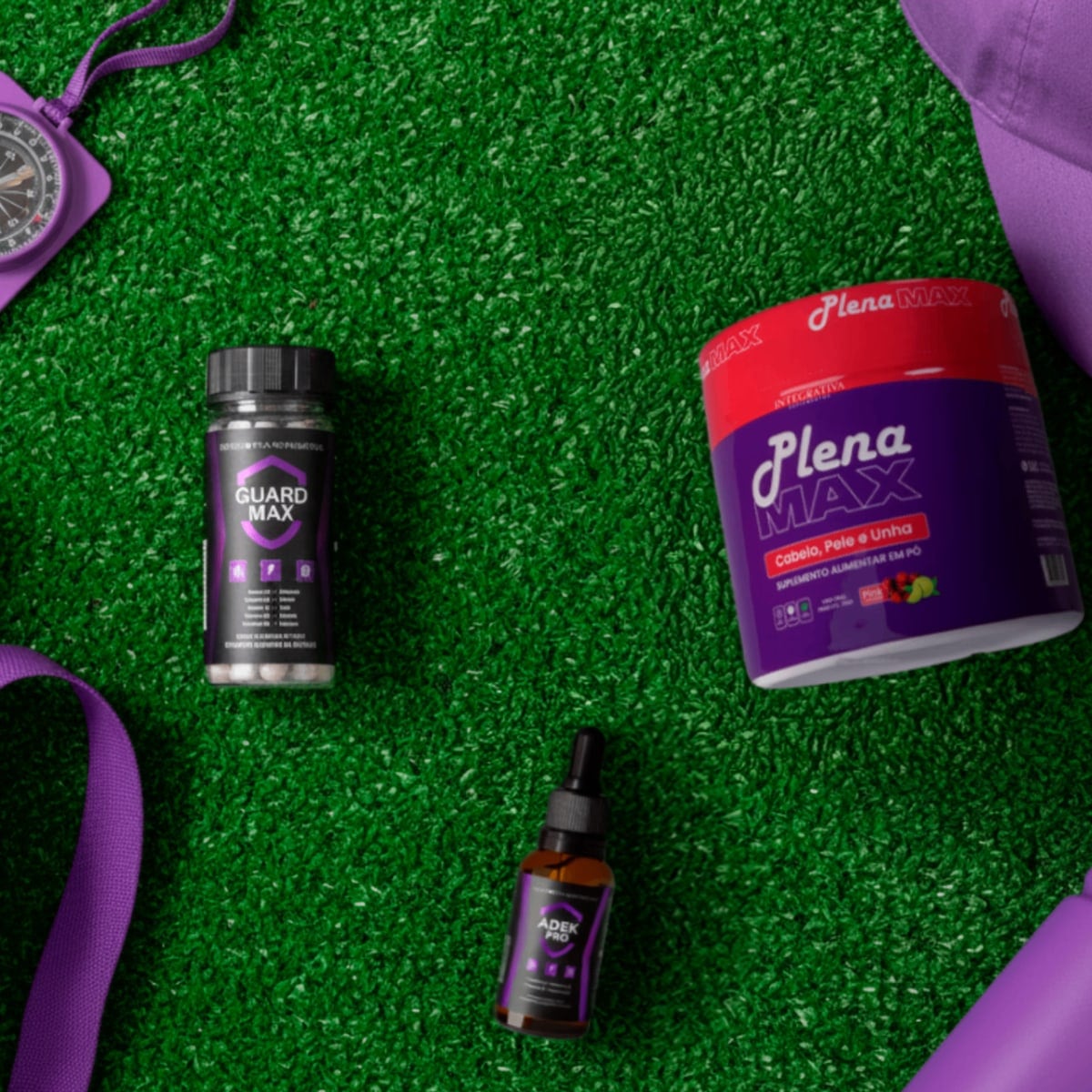 Produtos Integrativa na grama