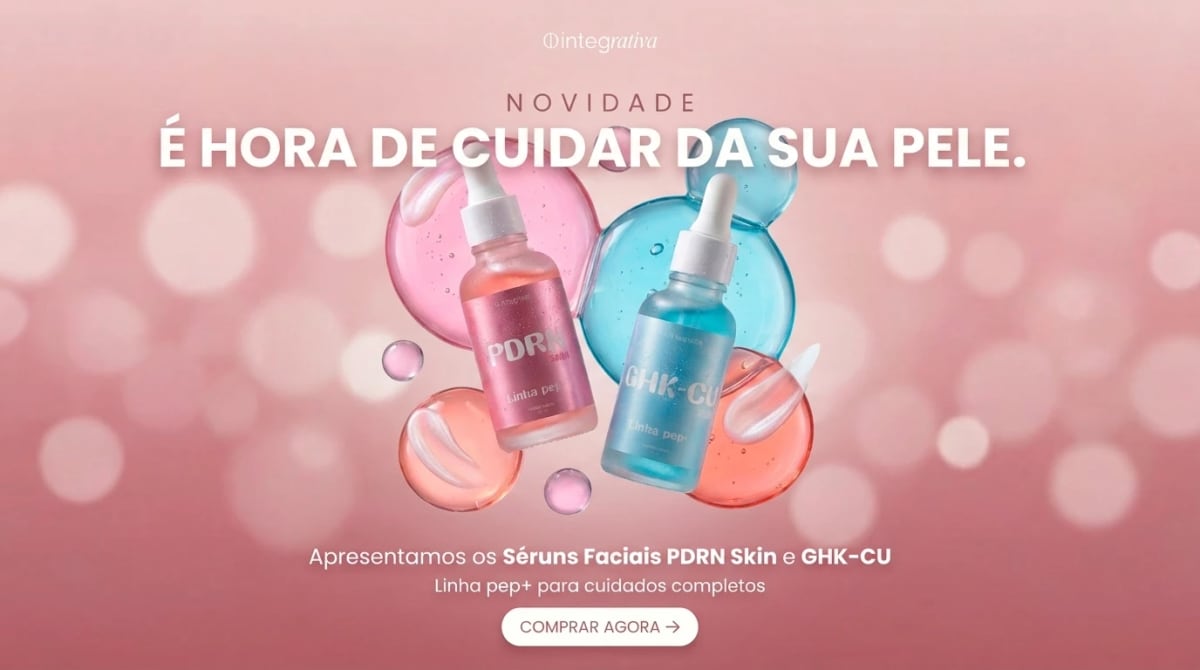 Séruns Faciais PDRN Skin e GHK-Cu da Linha pep+ - Novidade Integrativa