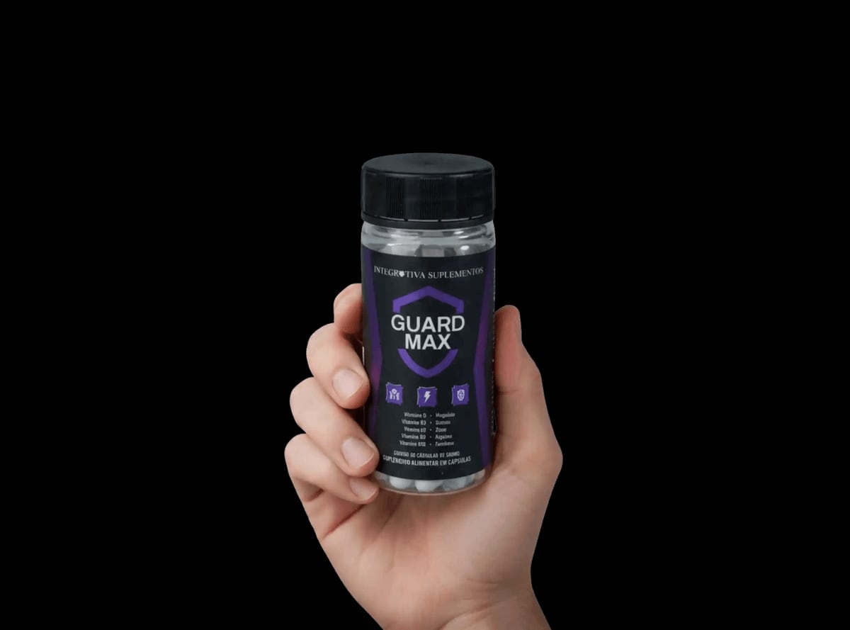 Guard Max - Mão segurando o produto